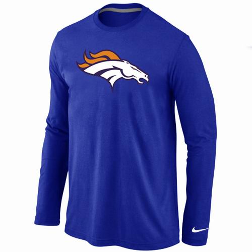 Nike Denver Broncos Team Logo Long Sleeve NFL T-Shirt - Blue